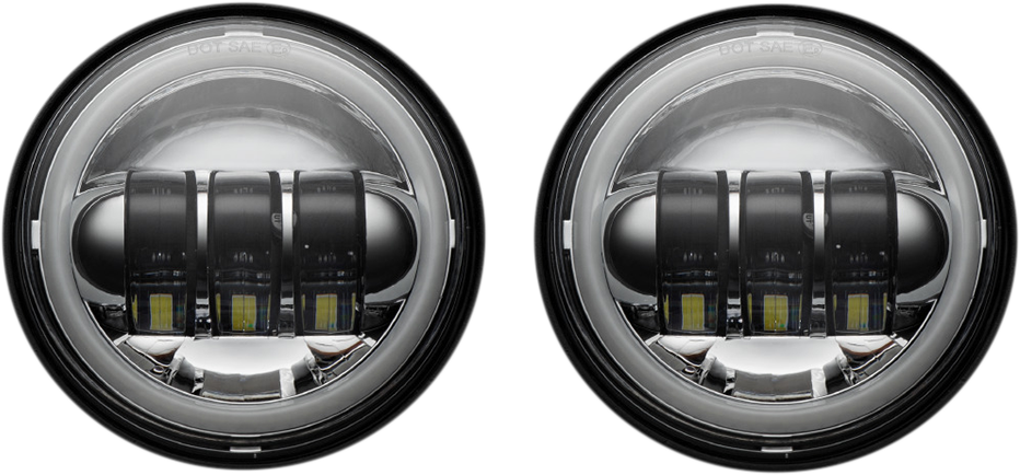 CUSTOM DYNAMICS Passing Lamp with Halo - 4-1/2" - Chrome CD-45-C