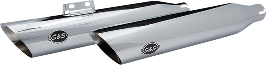 S&S CYCLE Slash-Cut Slip-On Mufflers - 50 State - Chrome - FLFB 550-0753B