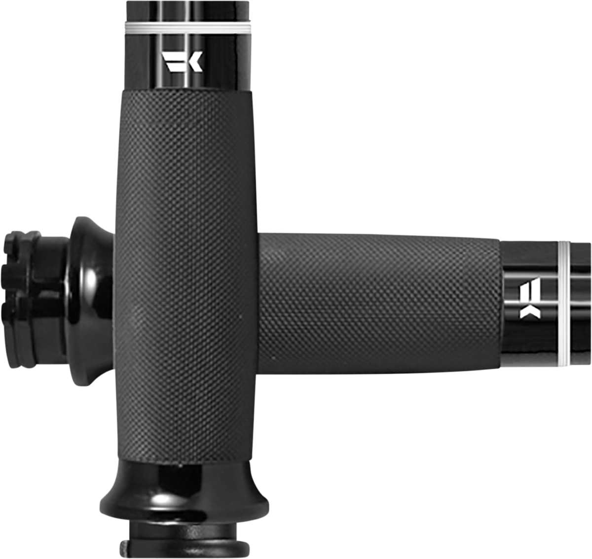 KHROME WERKS Tracer Grips - Custom Contour - TBW - Black 500100