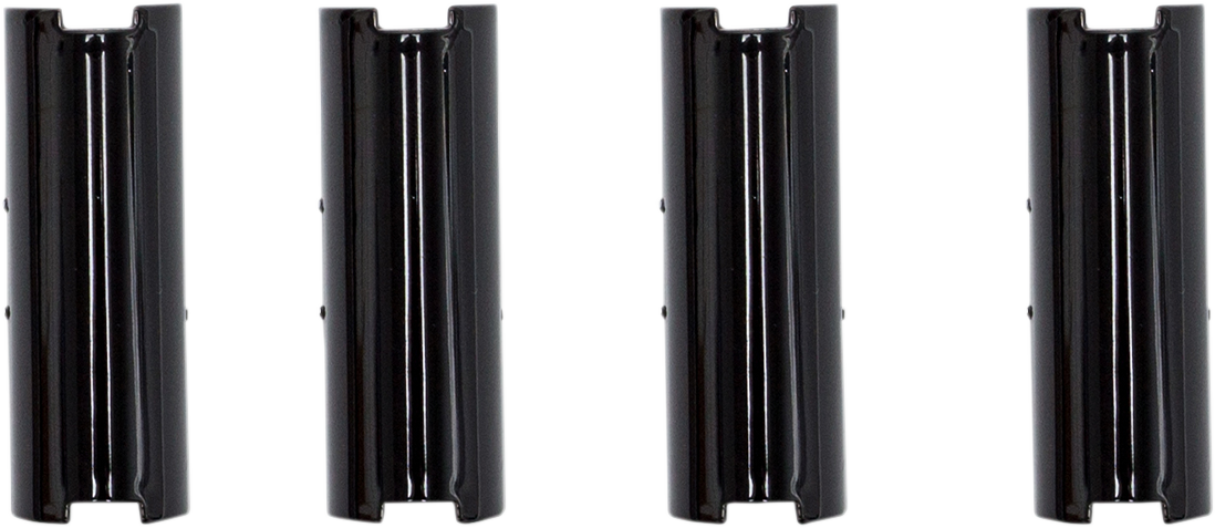 S&S CYCLE Pushrod Cover Keeper Set - Gloss Black - 2.500" - Twin Cam 930-0142