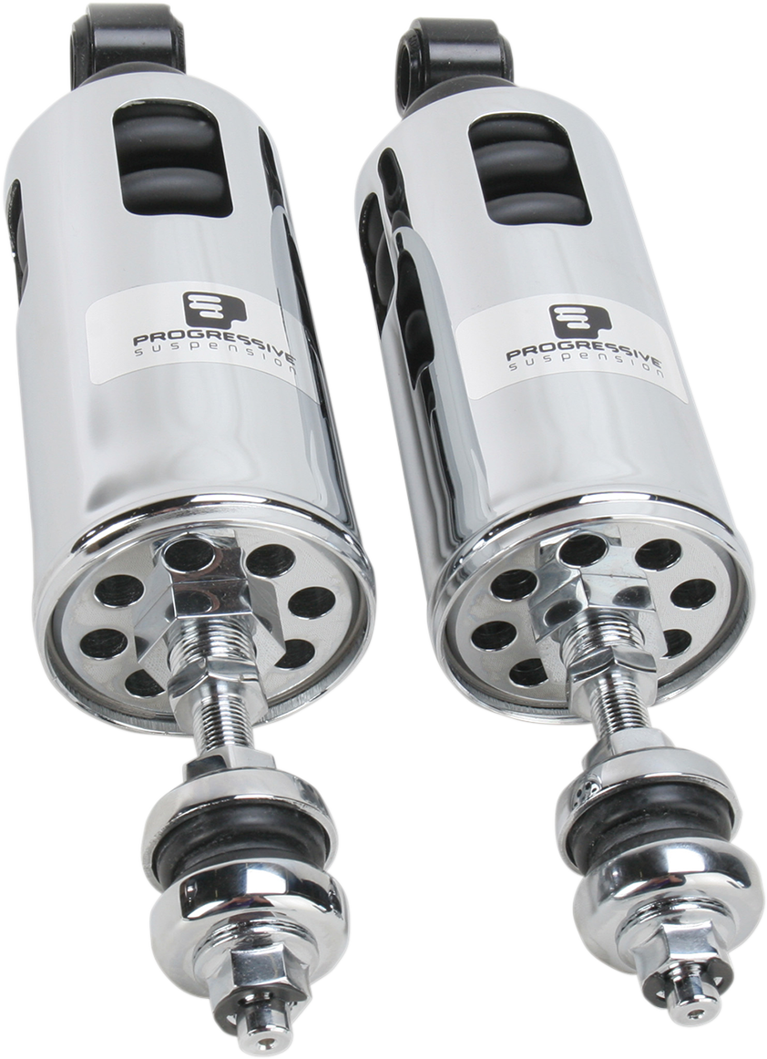 Progressive Suspension 422 Series Adjustable Shocks - Chrome, Heavy-Duty 422-4002C