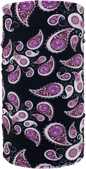 ZAN HEADGEAR Motley Tube® Fleece Lined - Purple Paisley TF228 All-in-One Cold Weather Headgear