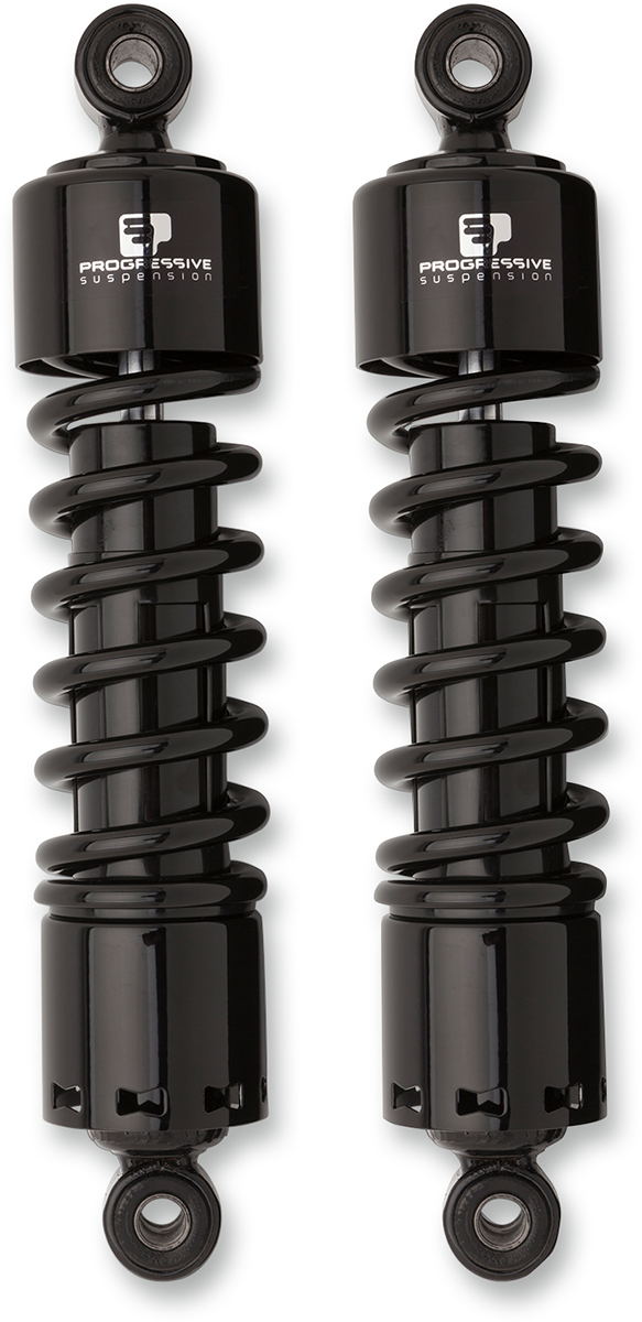 Progressive Suspension 412 Cruiser Series Shocks - 14.25-inch Black Standard | Compatible with Cruiser and Touring Bikes
