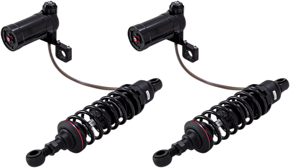 Progressive Suspension 990 Series Shocks with Remote Reservoir – 12" – Black – Part 990-2001