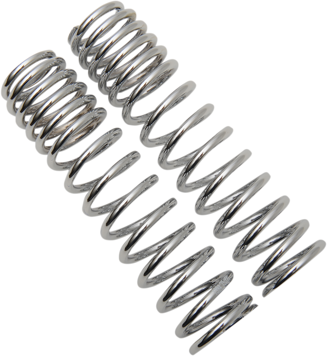 Progressive Suspension Shock Springs 03-1368C – 105-150 lb/in Chrome for 12-Series Shocks