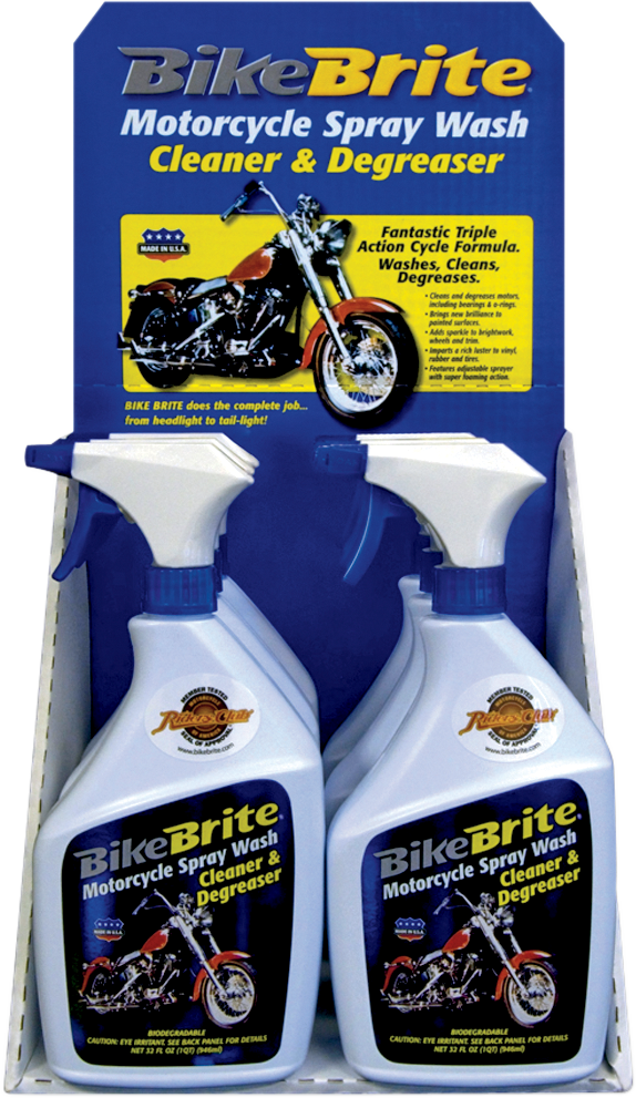 Bike Brite MC44D Biodegradable Bike Cleaner and Degreaser – 6 Pack, 32 fl oz Each