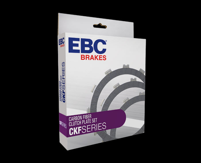 EBC Carbon Fiber Motorcycle Clutch Friction Plate Kit (Part CKF3374)