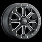 ITP Inertia Wheel 14x7, 4/137-5+2 (+40mm) Matte Black with Machined Accents