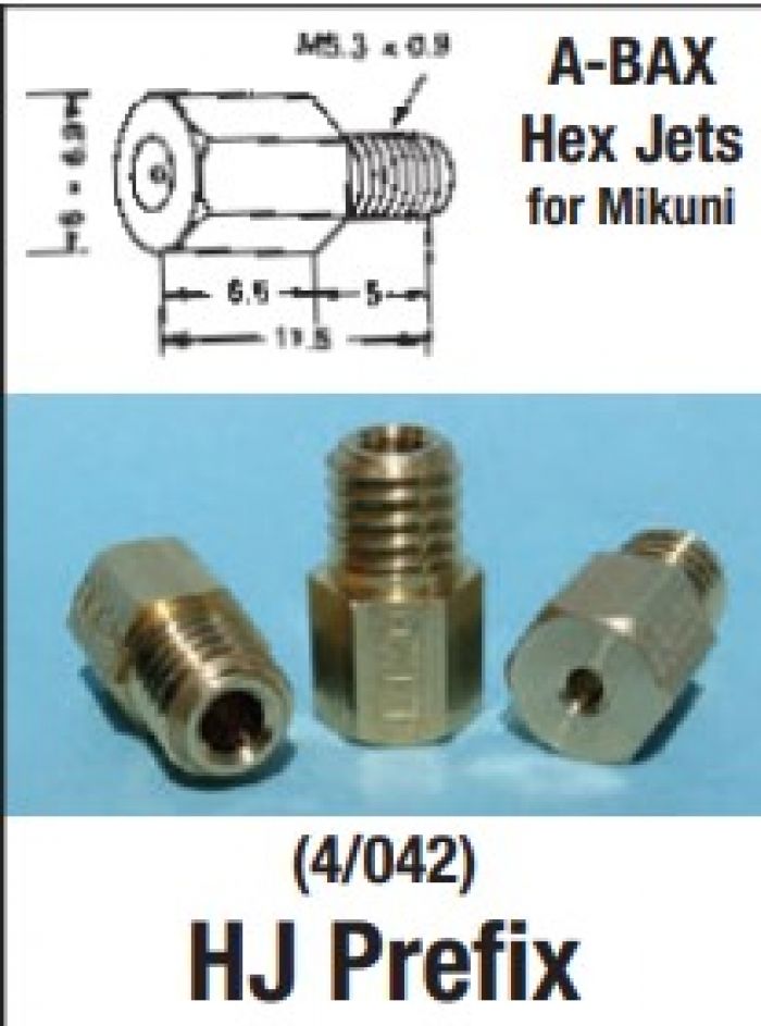 EBC HJ630-4 Mikuni Hex Jets Pack of 4 - Precision Carburetor Components