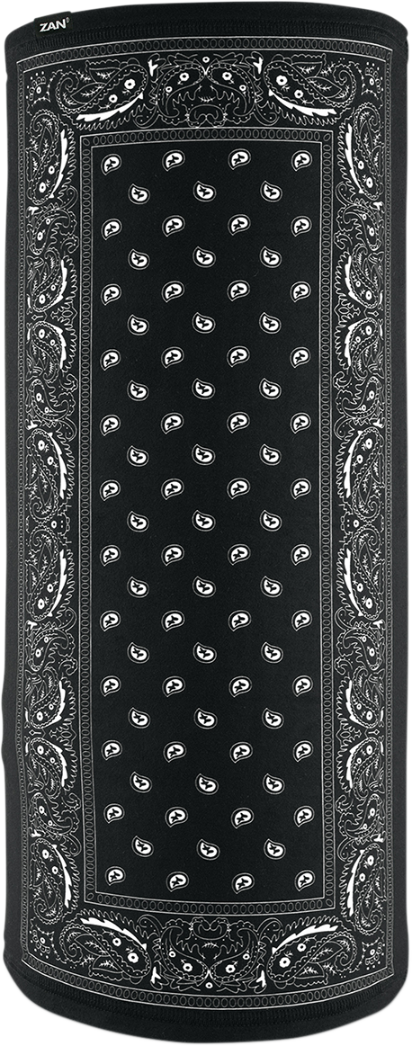 ZAN HEADGEAR Motley Tube® SportFlex® Black Paisley - Versatile Neck Warmer and Face Mask