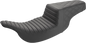 SADDLEMEN Step-Up Seat - Front Tuck-n-Roll/Rear Lattice Stitch - Black 897-07-176