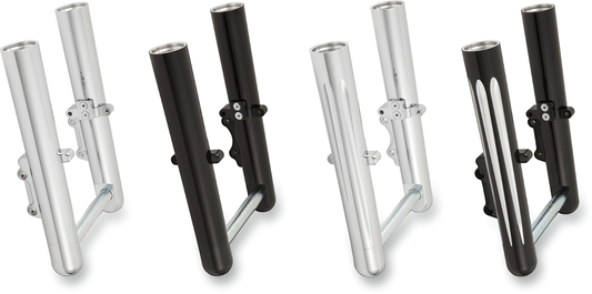 ARLEN NESS Fork Legs - Black Anodized - Deep Cut - Dual Disc - '00-'07 FLT 06-513