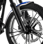 PERFORMANCE MACHINE (PM) Fork Leg - 49 mm - Lower - Contrast Cut - Single Disc 0208-2178-BM