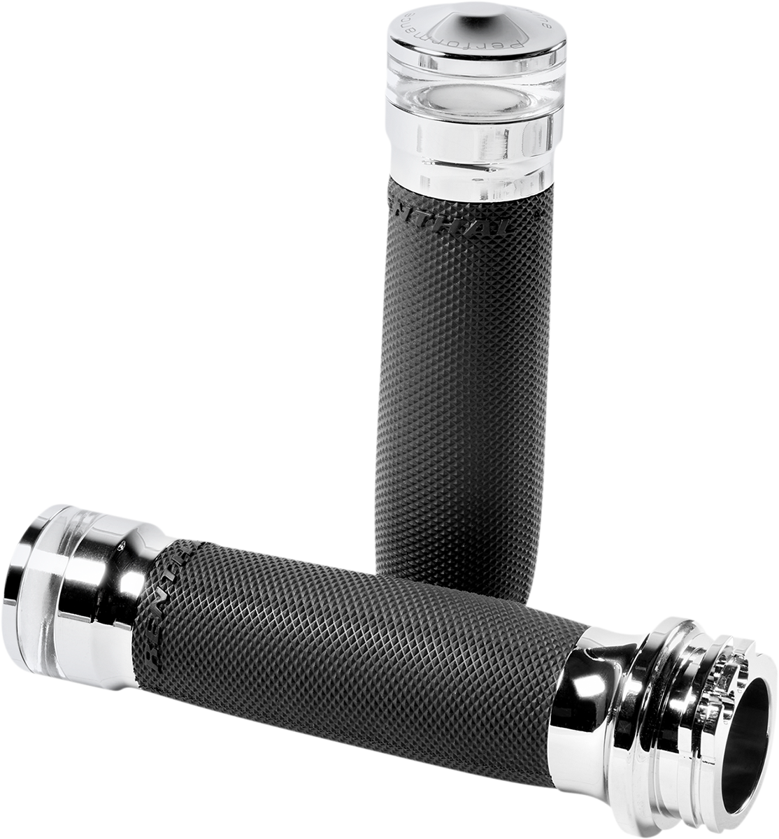 PERFORMANCE MACHINE (PM) Vision Series Contour LED Turn Signal Grips - Cable - Chrome 0063-2101M-CH