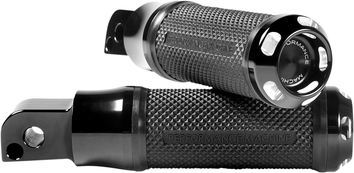 PERFORMANCE MACHINE (PM) Apex Foot Pegs - M8 - Passenger - Black 0035-1241M-BM