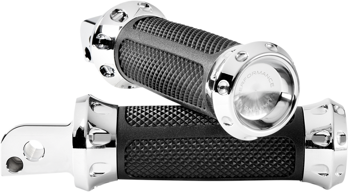 PERFORMANCE MACHINE (PM) Overdrive Foot Pegs - Passenger - Chrome - FL/FX 0035-1245M-CH
