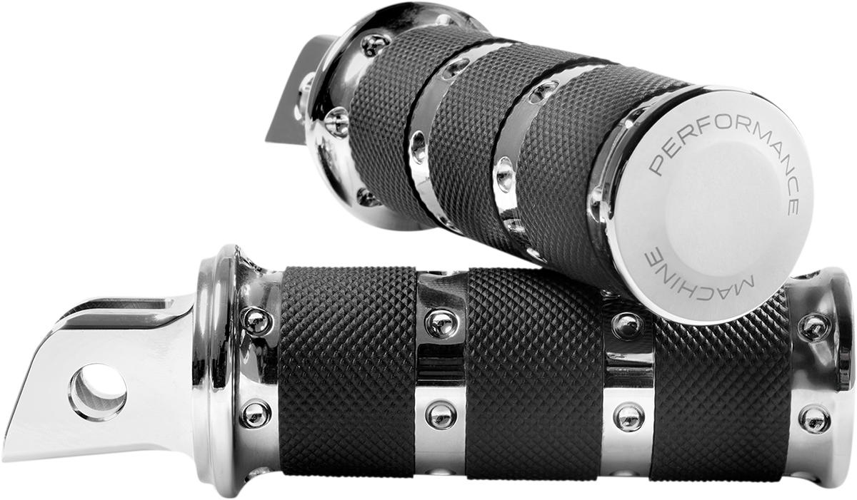 PERFORMANCE MACHINE (PM) Foot Pegs - Chrome - XLS - M8 0035-1247M-CH