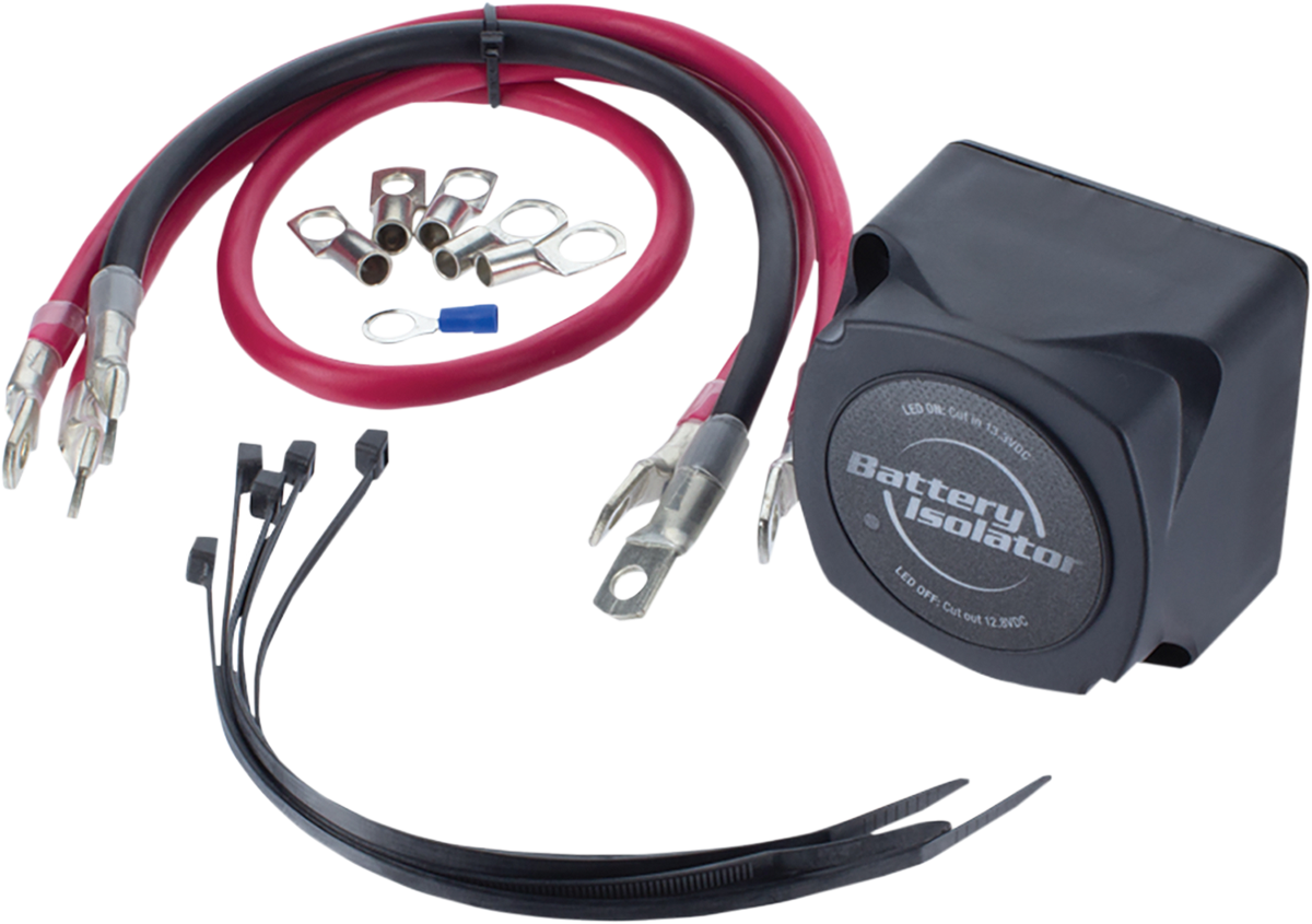 ALL BALLS Battery Isolator Kit 70-2000 for Secondary Auxiliary Battery Management