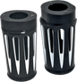 ARLEN NESS Fork Boot Covers - Black Anodized - Deep Cut - FLHTD 20-014