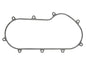NAMURA Outer Clutch Cover Case Gasket NA-50015CG for Motorcycle Maintenance