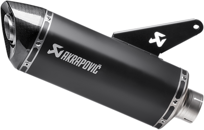 AKRAPOVIC Slip-On Line Muffler - Titanium - Black - 821/1200 Monster S-D8SO2-HRBL