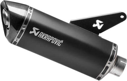 AKRAPOVIC Slip-On Line Muffler - Titanium - Black - 821/1200 Monster S-D8SO2-HRBL