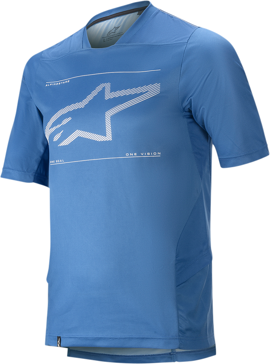 ALPINESTARS Drop 6.0 Short-Sleeve Jersey - Blue - Small 1766320-7310-SM