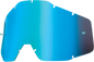 100% Accuri/Strata/Racecraft Lens - Blue Mirror 51002-002-02