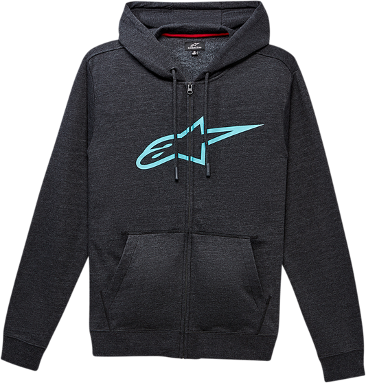 ALPINESTARS Ageless II Zip Hoodie - Charcoal/Turquoise - 2XL 10385305219762X