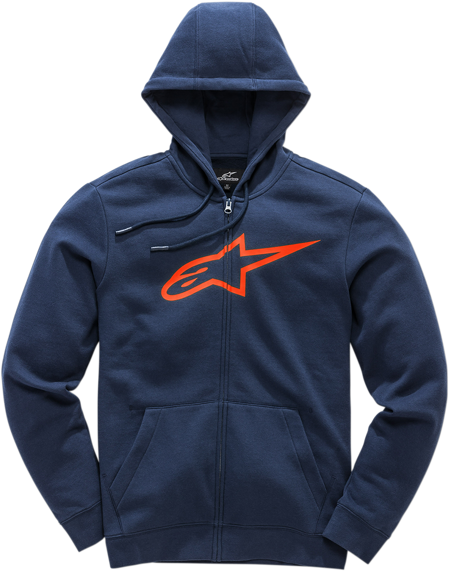 ALPINESTARS Ageless II Zip Hoodie - Navy/Red - Large 1038530527030L