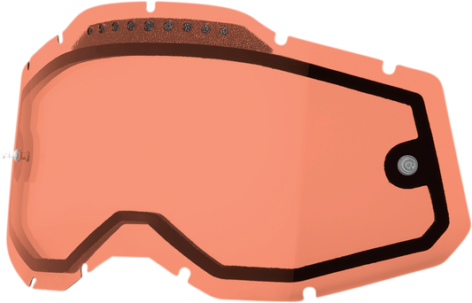 100% Accuri 2/Racecraft 2/Strata 2 Lens - Dual Pane - Vented - Rose 59082-00005