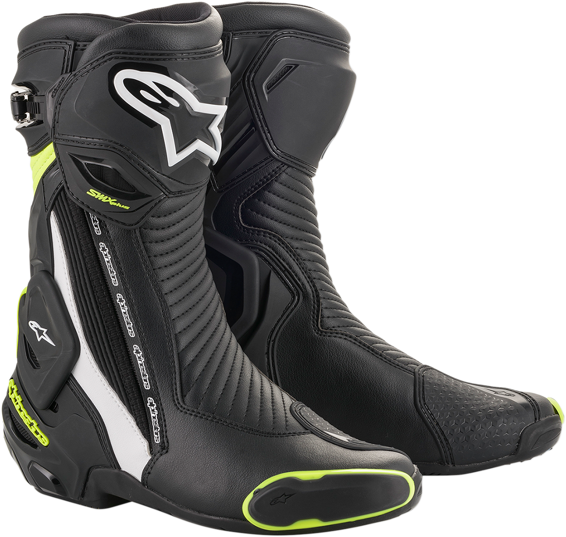 ALPINESTARS SMX Plus Boots - Black/White/Yellow Fluorescent - US 10.5 / EU 45 2221019-125-45