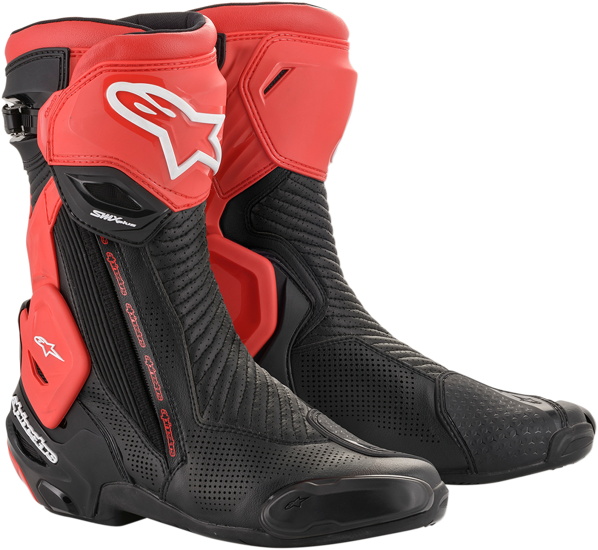 ALPINESTARS SMX Plus Vented Boots - Black/Red - US 8 / EU 42 2221119-13-42