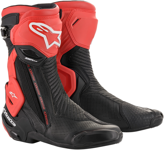 ALPINESTARS SMX Plus Vented Boots - Black/Red - US 8 / EU 42 2221119-13-42