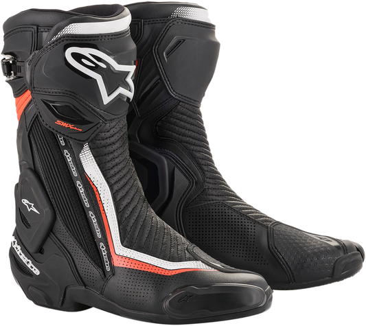 ALPINESTARS SMX Plus Vented Boots - Black/White/Red - US 8 / EU 42 2221119-1231-42
