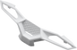 100% Racecraft 2 Nose Guard - White 59117-00002