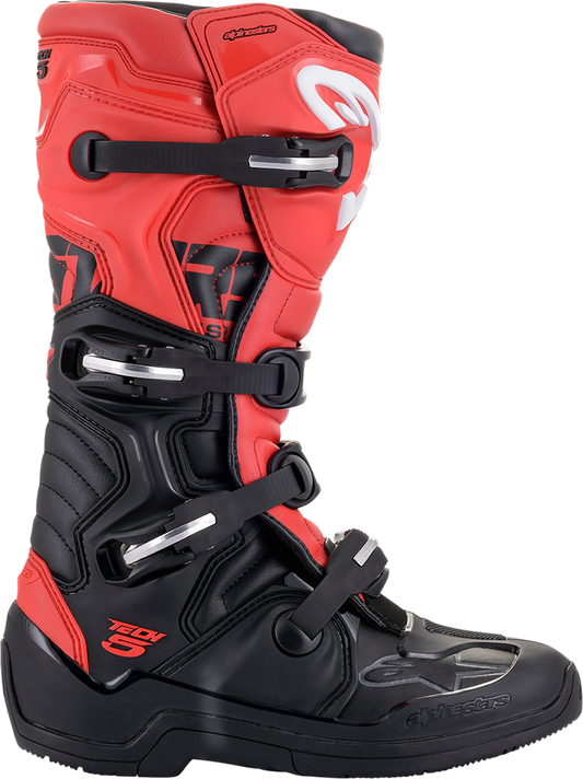ALPINESTARS Tech 5 Boots - Black/Red- US 11 / EU 45.5 2015015-13-11