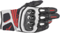 ALPINESTARS SPX AC V2 Gloves - Black/White/Fluo Red - XL 3567319-1231-XL