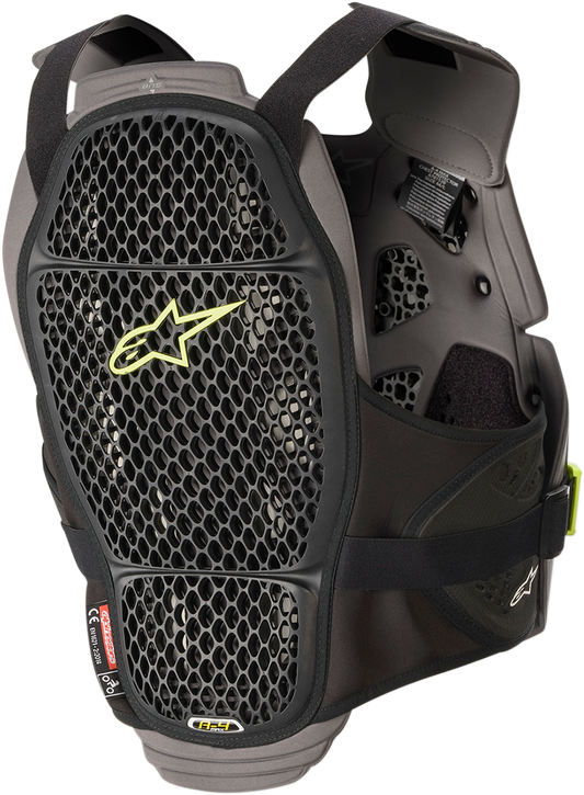 ALPINESTARS A-4 Max Chest Guard - Black/Anthracite/Yellow Fluo - XS/S 67015201155XS/S