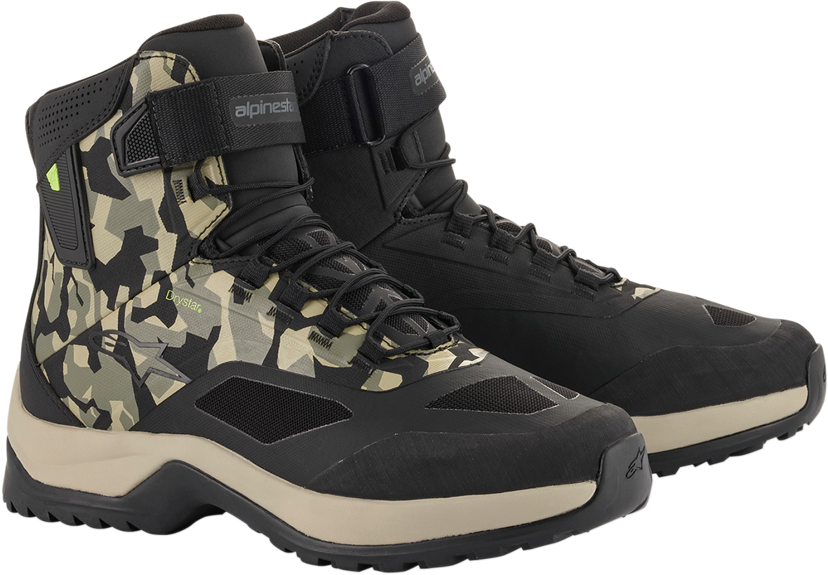 ALPINESTARS CR-6 Drystar® Shoes - Black/Brown/Green - US 9.5 261102016099.5
