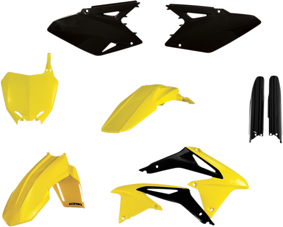 ACERBIS Full Body Kit for Suzuki RMZ '08-'17 OEM Yellow/Black | Part No. 2198045569