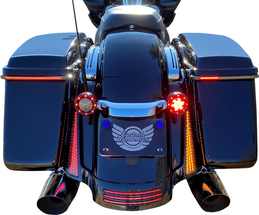 CUSTOM DYNAMICS Panel Lights - Chrome - Smoke Lens CD-FASCIADCBCMC