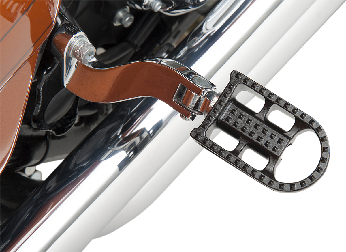 BILTWELL Mushman Foot Pegs - Standard - Black Electroplated 7002-201-01