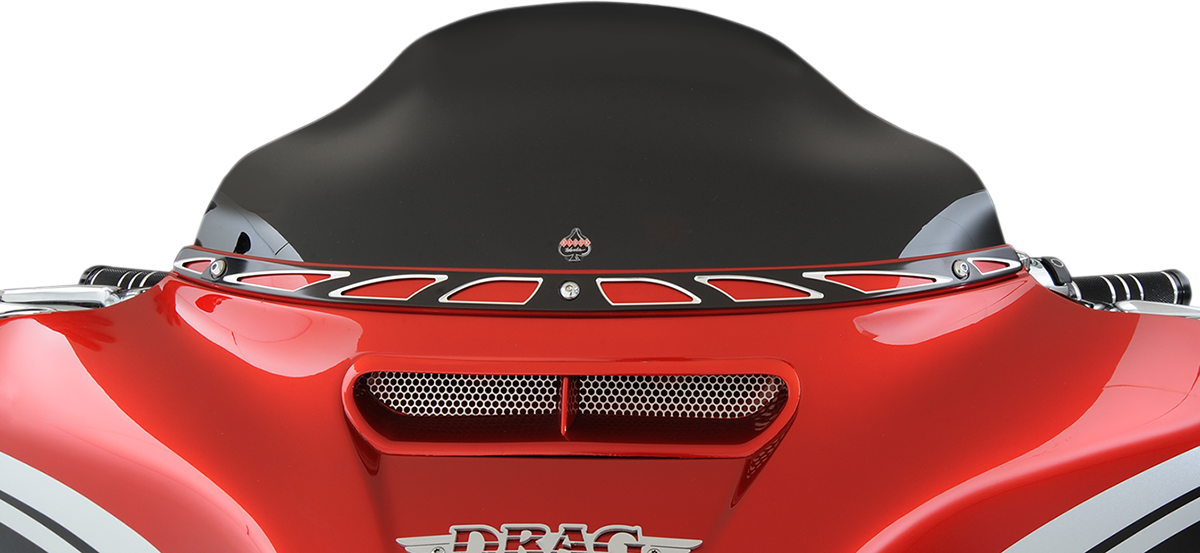 KLOCK WERKS Fairing Vent Screen - Round - Chrome - FLHT/FLHX KWS-01-0002