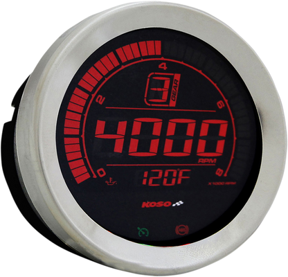 KOSO NORTH AMERICA 4" Tachometer - Chrome BA051100