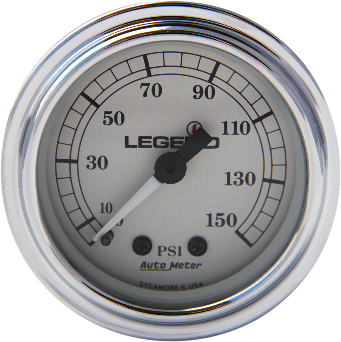 Legend Suspension Fairing Mounted LED Backlit PSI Gauge – Silver, Part Number 2212-0485