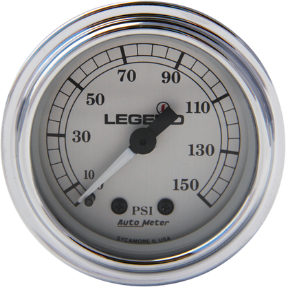 Legend Suspension Fairing Mounted LED Backlit PSI Gauge – Silver, Part Number 2212-0485