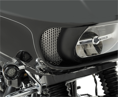 KLOCK WERKS Fairing Vent Screen - Round - Chrome - FLTR KWS-01-0368