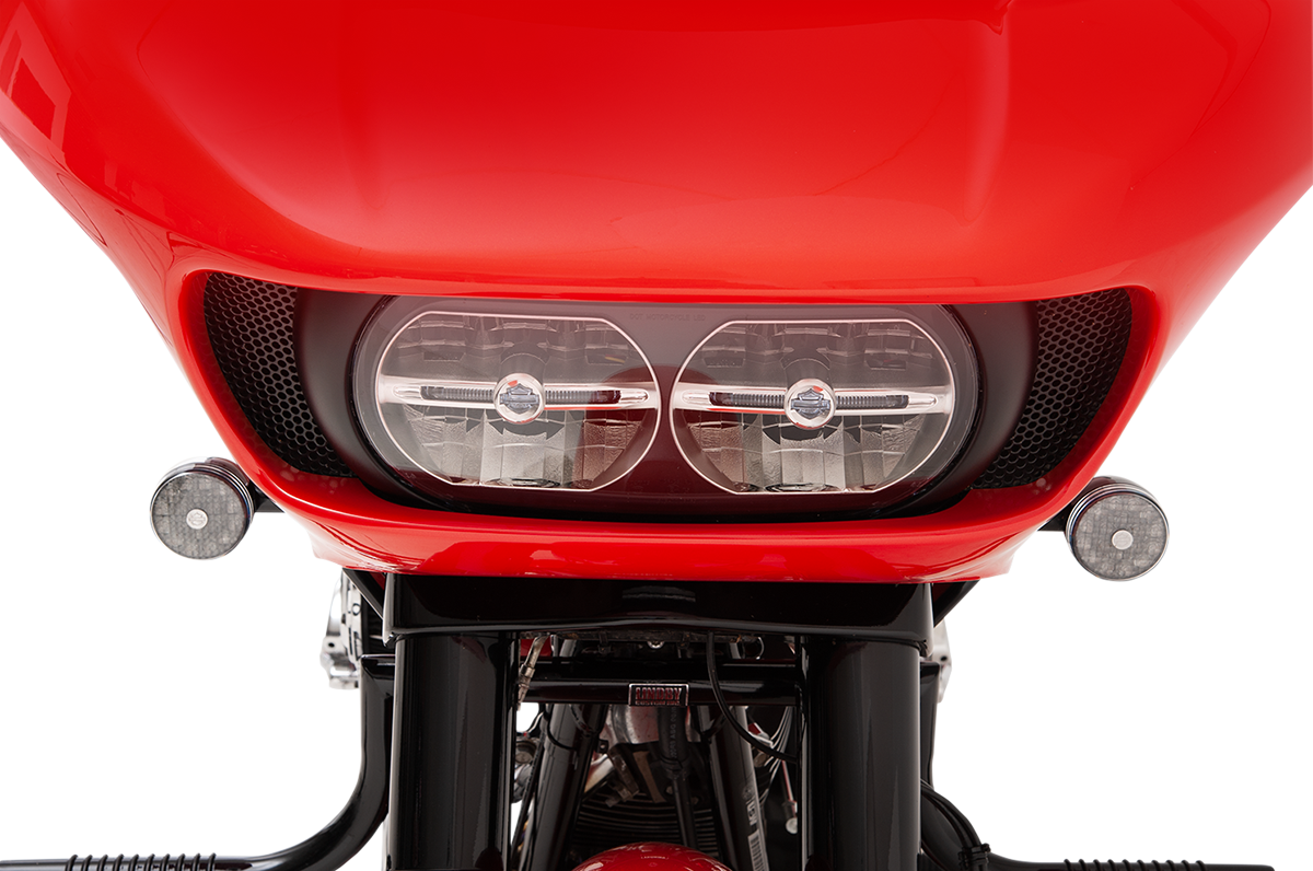 KLOCK WERKS Fairing Vent Screen - Round - Chrome - FLTR KWS-01-0368