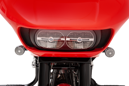 KLOCK WERKS Fairing Vent Screen - Round - Chrome - FLTR KWS-01-0368